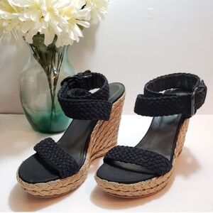 Stuart Weitzman Alex Espadrille Wedges Size 8
